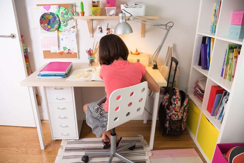 ילדה לומדת בחינוך ביתי (אילוסטרציה) , Getty Images/iStockphoto