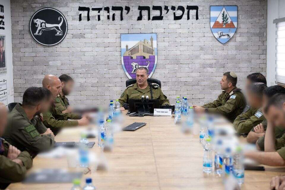 הרמטכ"ל אייל זמיר בפיקוד מרכז , דובר צה"ל