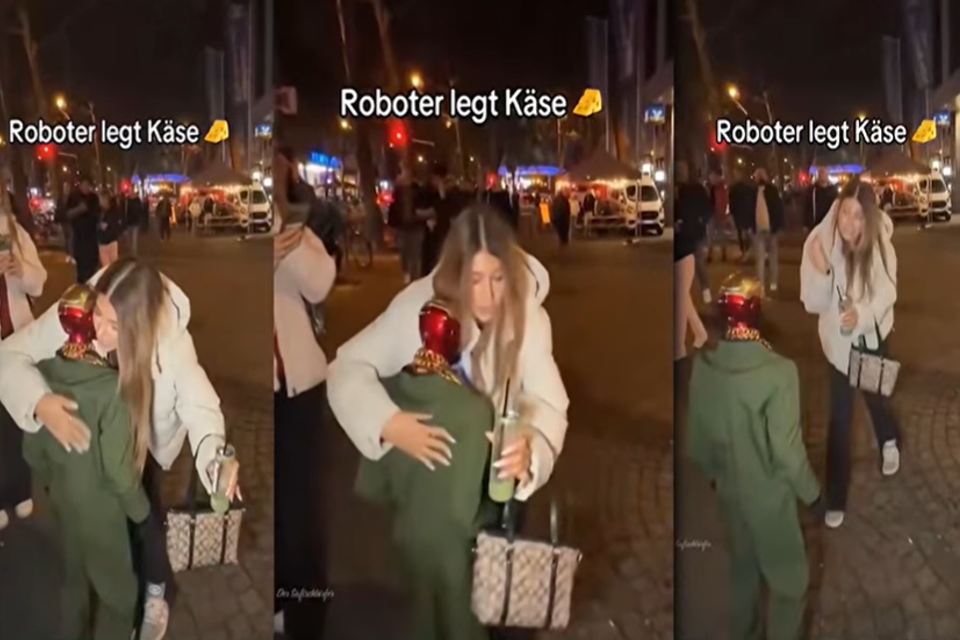 בשידור חי: רובוט הטריד מינית נערה ברחוב - והוחרם בידי המשטרה , @Cyrus_In_The_x