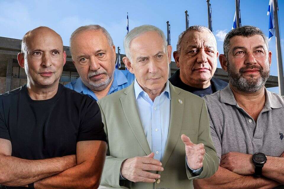 נתניהו, בנט, ליברמן, וינטר ואיזנקוט , אורן בן חקון, יהושע יוסף,  אריק סולטן