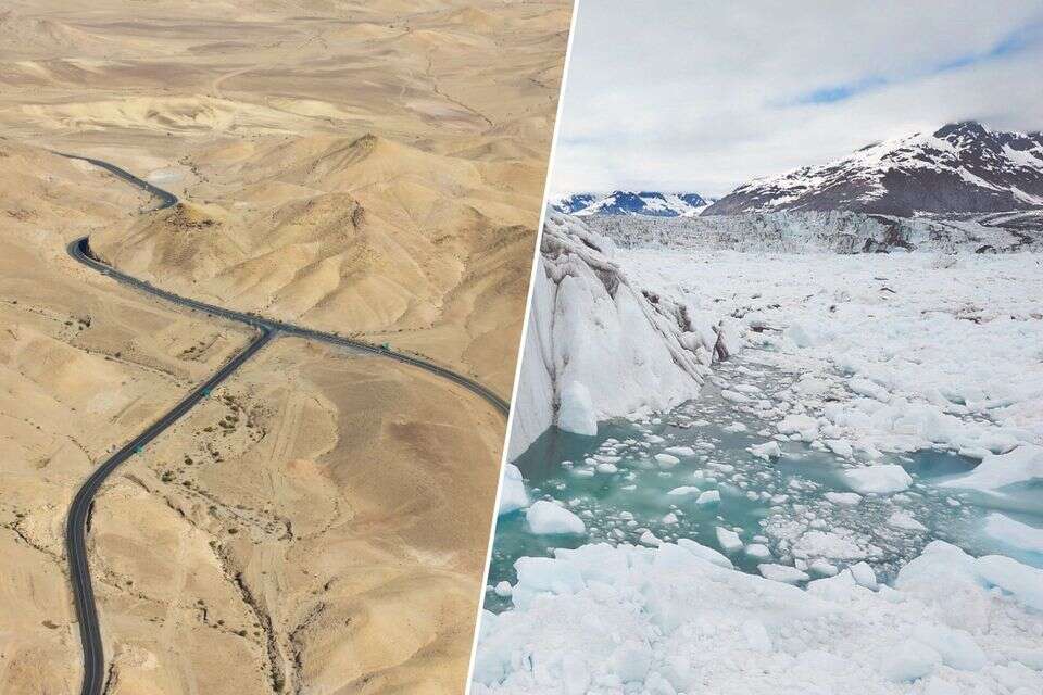 קרחונים באלסקה והנגב , James Balog/Extreme Ice Survey, משה שי