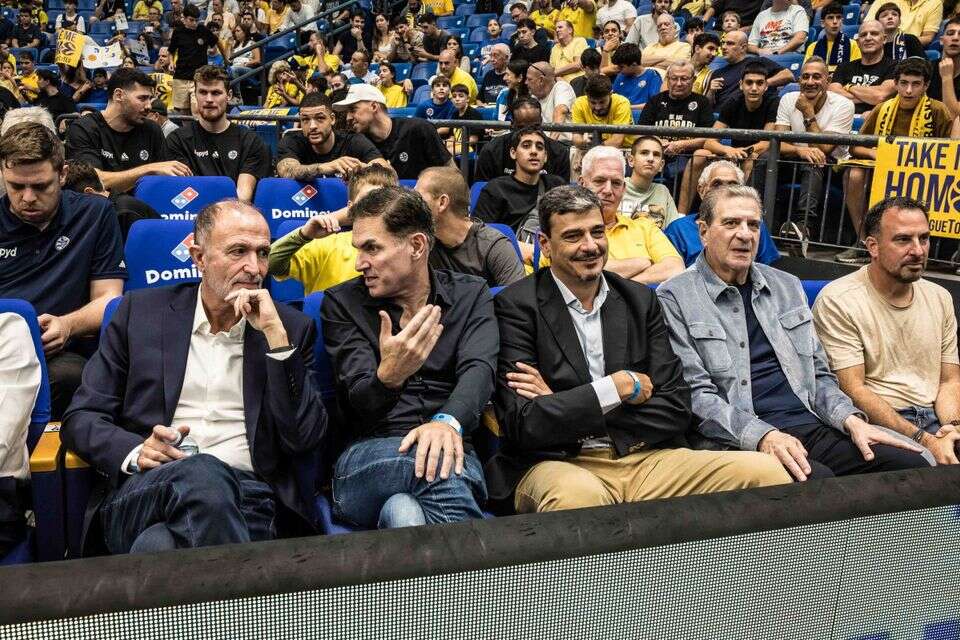 בכירי היורוליג עם ג'ייסון לוין ואודי רקנאטי
, עודד קרני