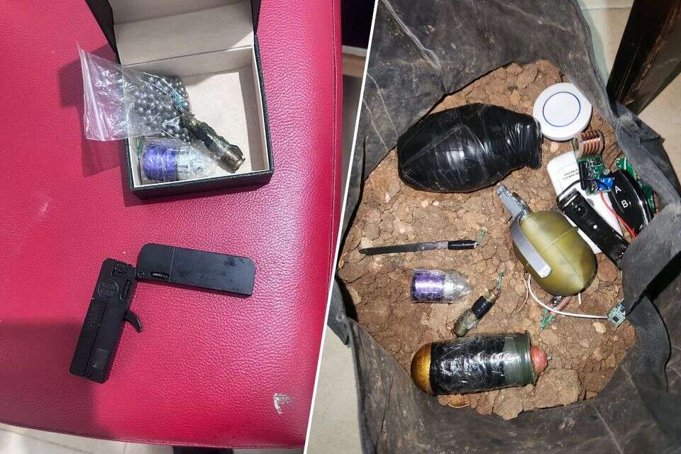 אקדחים, רימוני נפץ ומעבדה מאולתרת להכנת מטענים נתפסו בבית מגורים , דוברות המשטרה