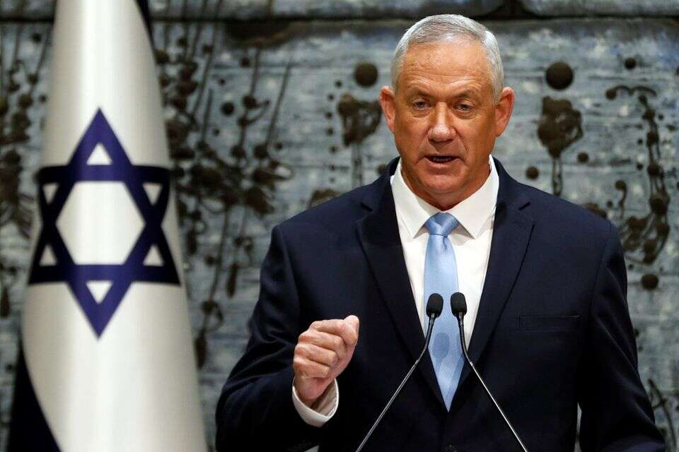 ועכשיו זמן חשבון הנפש הנוקב. גנץ נואם לאחר קבלת המנדט מהנשיא, לפני 7 שנים , רויטרס