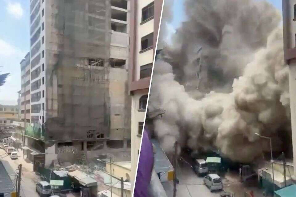 קריסת הבניין בניירובי , רשתות חברתיות