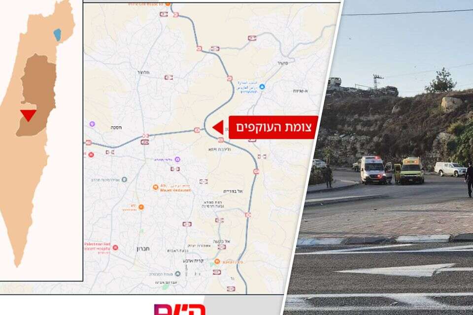 זירת הפיגוע הבוקר בדרום הר חברון , .