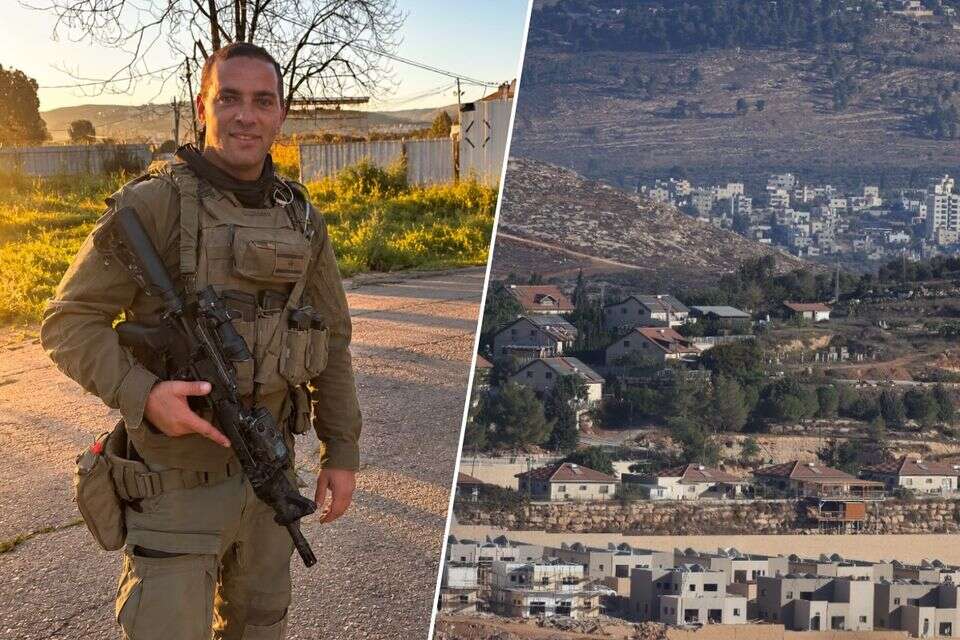 עקרבה ברקע היישוב איתמר, והרבש"צ פנחס רן , EPA