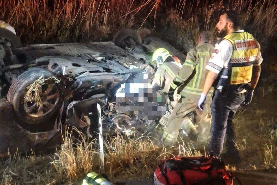 גבר ואישה נהרגו בתאונת דרכים סמוך לשדה אליהו , תיעוד מבצעי מד"א