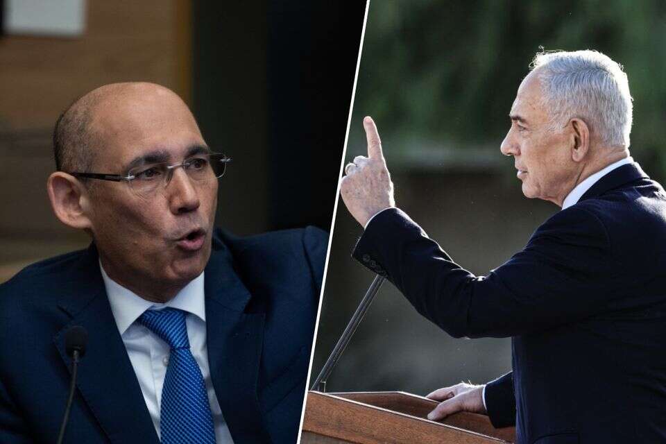 רה"מ נתניהו ונגיד בנק ישראל אמיר ירון , אורן בן חקון