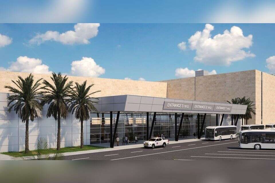 הדמיה של מבנה "תל אביב" החדש בנתב"ג , מושלי אלדר אדריכלים