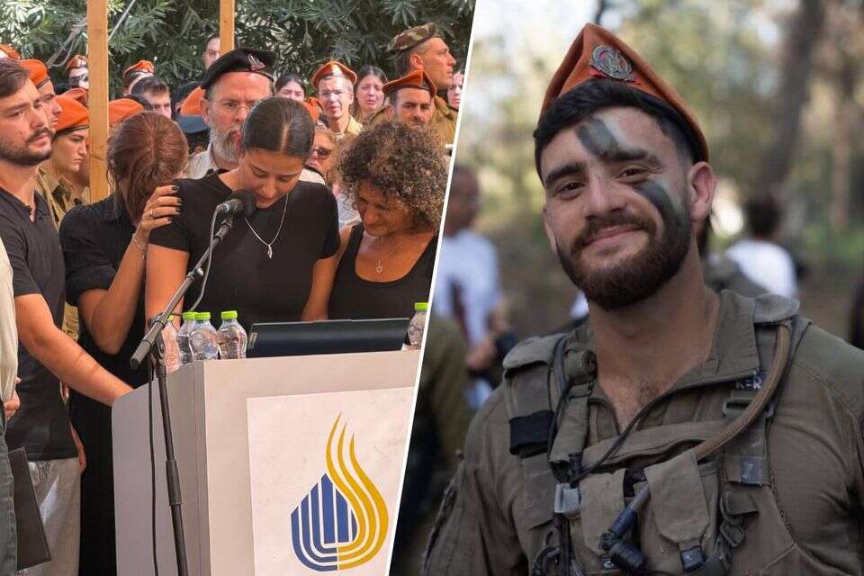 בת זוגו ספדה בכאב. הלוויתו של סמ"ר רון יונתן רויטמן ז"ל , הודיה בושרי, 27א'
