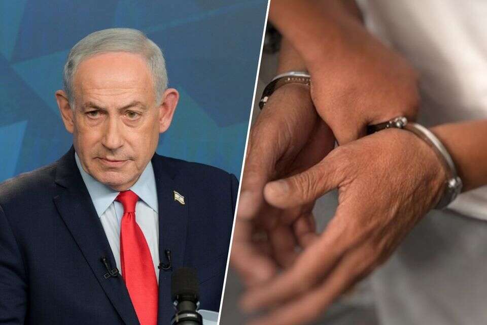 אזיקים (אילוסטרציה) ובנימין נתניהו , דוברו המשטרה ומעיין טואף / לע"מ