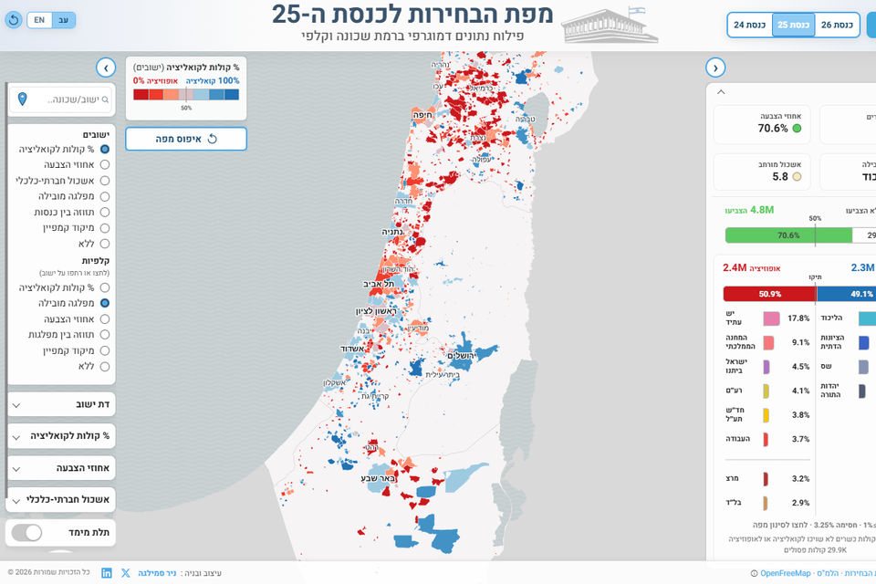 מפת הבחירות , ניר סמילגה