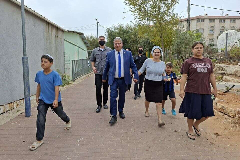 בן גביר מגיע להצביע בקלפי , איתן שלם/TPS