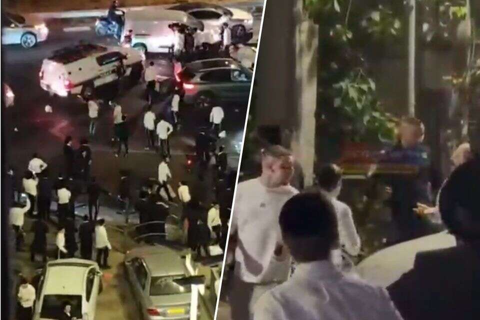 חרדים חוסמים את כביש 4 בבני ברק בעקבות דיווח על מעצר עריק , שימוש לפי 27א' לזכויות יוצרים