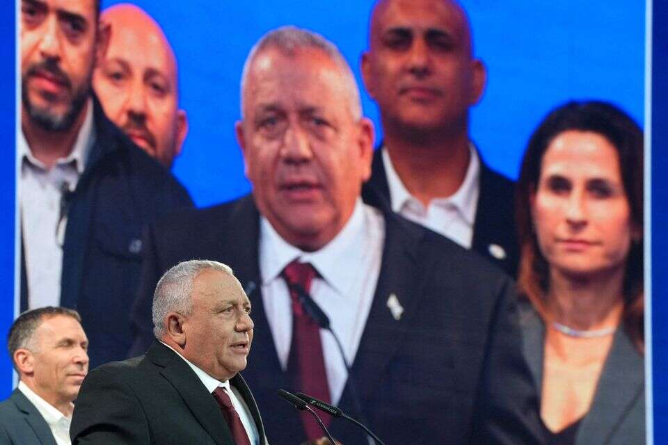 איזנקוט בנאום אחרי פרסום המדגמים , AFP