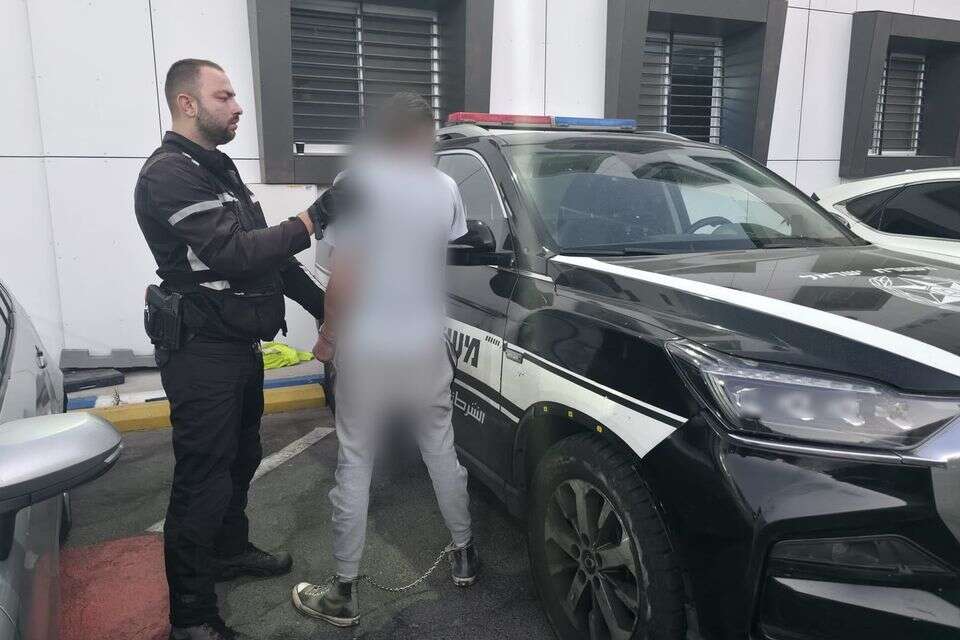 החשוד שנעצר , דוברות המשטרה