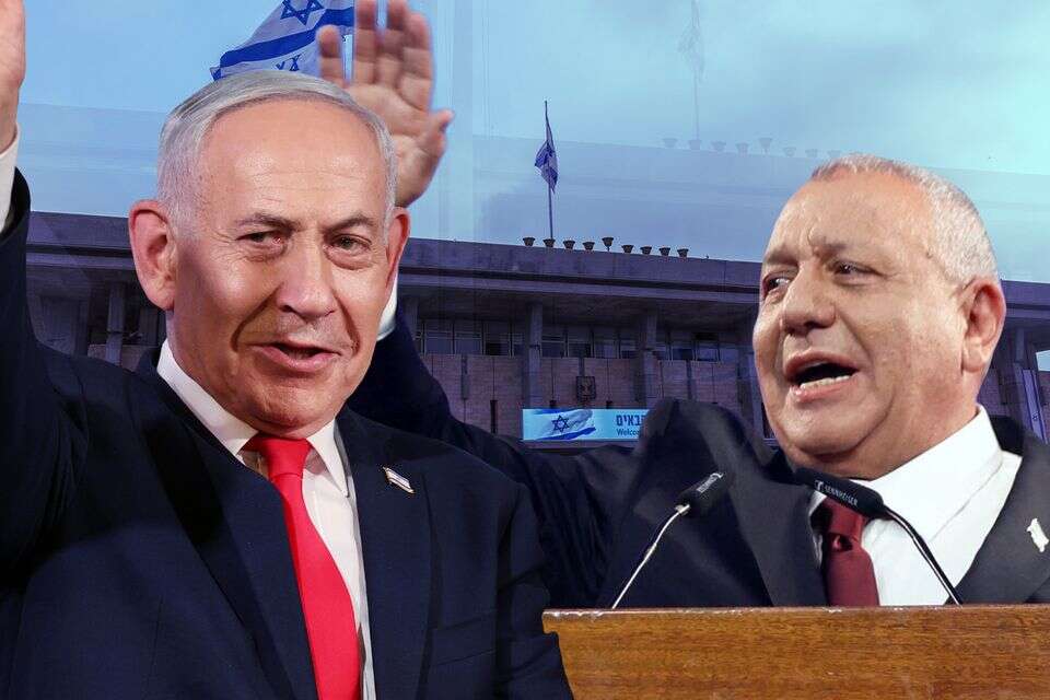 גדי איזנקוט ובנימין נתניהו , רויטרס, אורן בן חקון, EPA