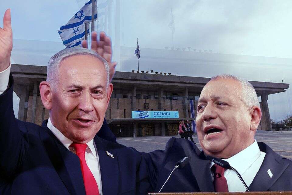 גדי איזנקוט ובנימין נתניהו , רויטרס, אורן בן חקון, EPA