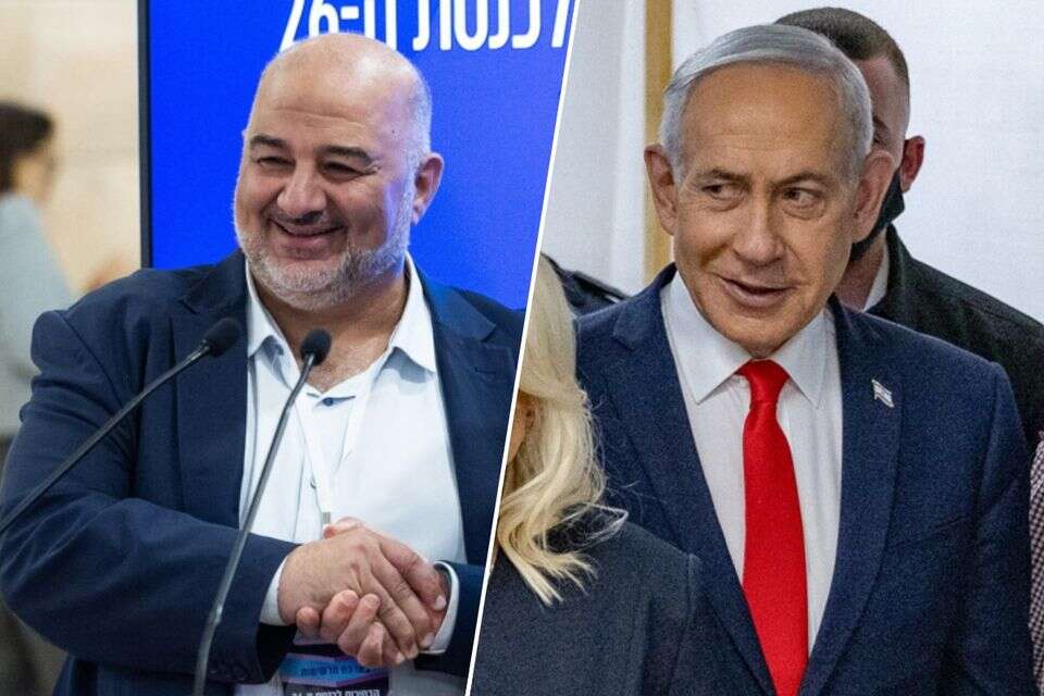החרם על נתניהו גובר על החרם על המפלגות הערביות? נתניהו, עבאס , AP, אורן בן חקון