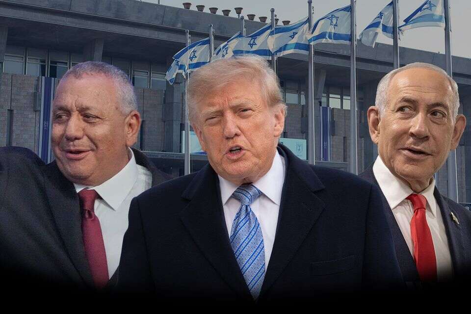 נתניהו, איזנקוט וטראמפ , EPA, AP