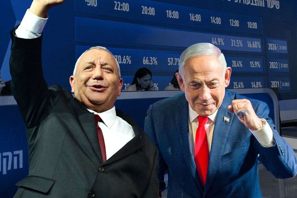 נתניהו ואיזנקוט על רקע ועדת הבחירות המרכזית , אורן בן חקון, יוסי זליגר