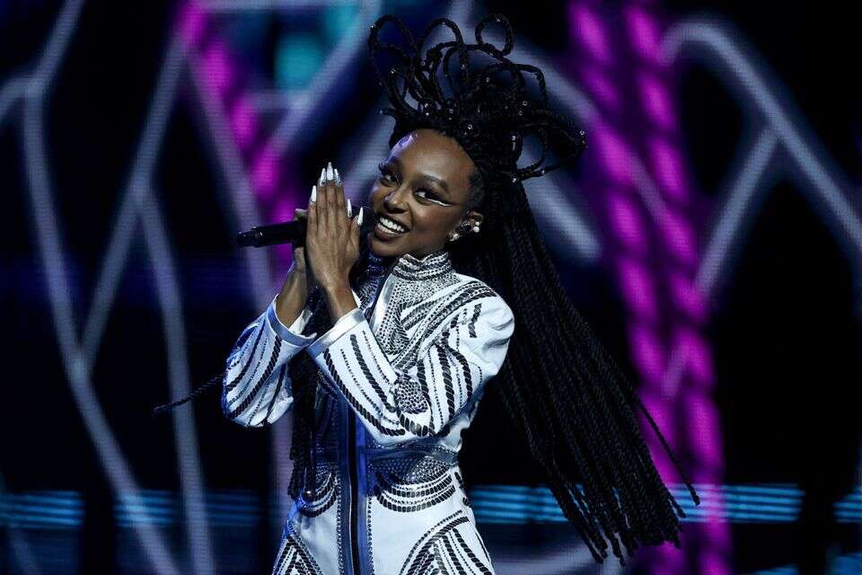 Israel's Eden Alene performs during the final of the 65th edition of the Eurovision Song Contest 2021, at the Ahoy convention centre in Rotterdam, on May 22, 2021. (Photo by KENZO TRIBOUILLARD / AFP) *** Local Caption *** 23.05.21 , KENZO TRIBOUILLARD / AFP
